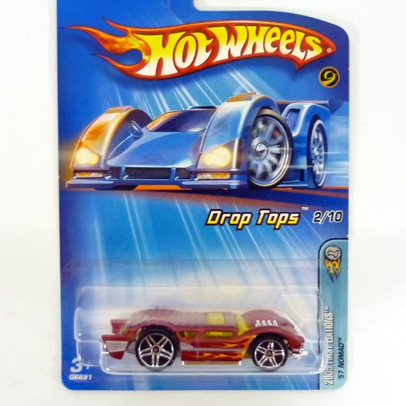 Hot Wheels '57 Nomad #022 Drop Tops 2/10 Red Die-Cast Car 2005 - Picture 1 of 1